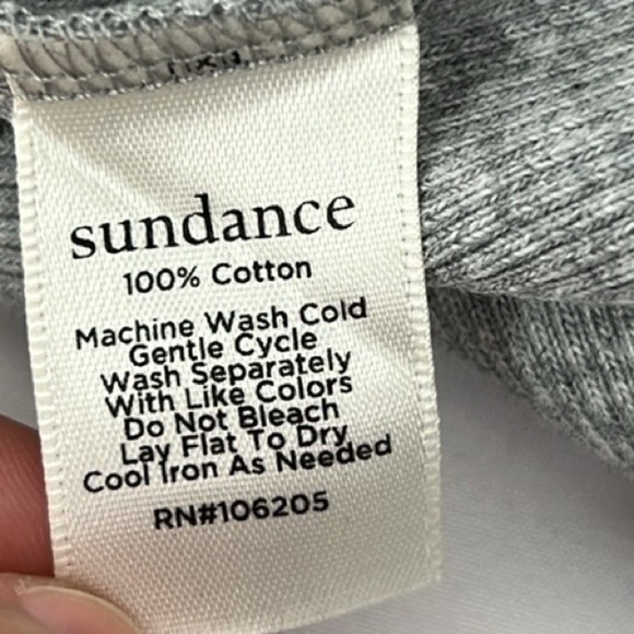 Sundance Women’s XXL Gray Ribbed Stretchy 100% Cotton Top - Picture 6 of 6